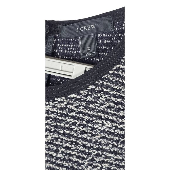 🛍️ J. Crew Black & White Tweed A-Line Dress - Women's 2 - Picture 8 of 10